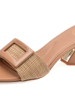 Papuci LAURA BIAGIOTTI maro, 9035, din material textil imagine