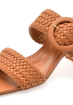 Papuci LAURA BIAGIOTTI maro, 9038, din piele ecologica imagine