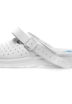 Papuci medicinali PLANTARES albi, 621, din piele naturala imagine