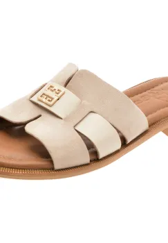 Papuci MOLLY BESSA bej, 5002401, din piele intoarsa imagine