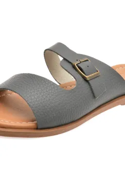 Papuci OZIYS gri, 151, din piele naturala imagine