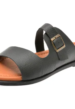 Papuci OZIYS negri, 151, din piele naturala imagine