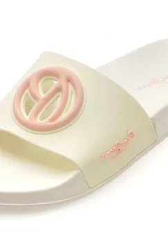 Papuci PEPE JEANS albi, LS70159, din pvc imagine