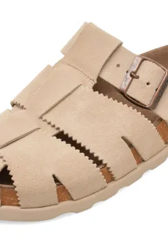 Papuci RIEKER gri, V3164, din piele intoarsa imagine
