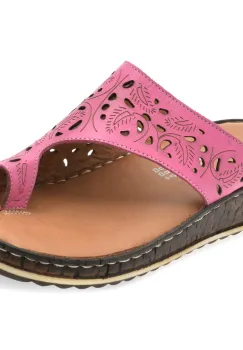 Papuci SHOOZY roz, EV28491, din piele naturala imagine