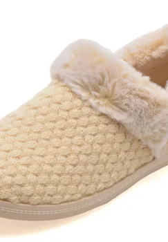 Papuci SKECHERS bej, COZY CAMPFIRE, din material textil imagine