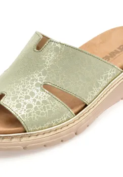 Papuci SUAVE verzi, MOSTAR, din piele naturala imagine