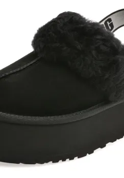 Papuci UGG negri, FUNKETTE, din piele intoarsa imagine