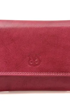 Portofel fucsia, 2037, din piele naturala imagine