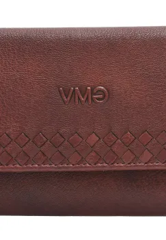 Portofel GIAN MARCO VENTURI visiniu, 2027, din piele naturala imagine