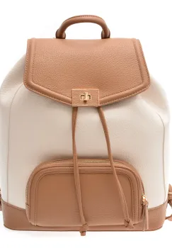 Rucsac CALL IT SPRING alb, MAZE 230, din piele ecologica imagine