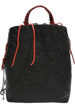 Rucsac DESIGUAL negru, WAKP03, din piele ecologica imagine