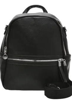 Rucsac FLAVIA PASSINI negru, 644, din piele ecologica imagine