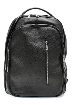 Rucsac MARIO FERRETTI negru, BB73, din piele naturala imagine
