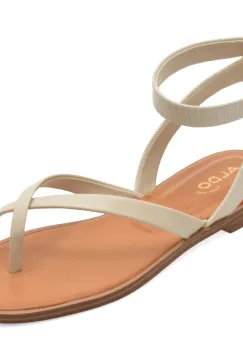 Sandale ALDO albe, DARESSI 110, din piele ecologica imagine