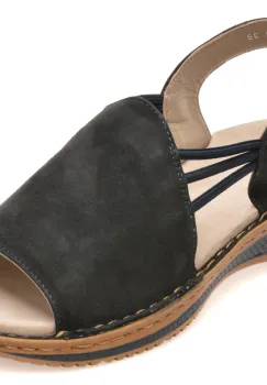 Sandale ARA negre, 29005, din piele intoarsa imagine