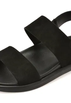 Sandale BITE THE BULLET negre, AL2693, din piele intoarsa imagine