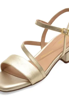 Sandale CLARKS aurii, SERINA 35 STRAP, din piele naturala imagine