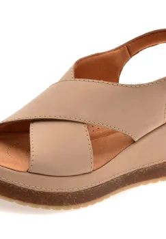 Sandale CLARKS bej, KASSSTE, din nabuc imagine