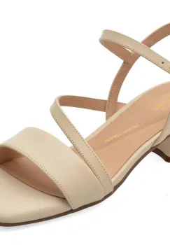 Sandale CLARKS bej, SERINA 35 STRAP, din piele naturala imagine