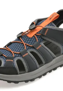 Sandale CLARKS bleumarin, ATL TREK WAVE, din piele ecologica imagine