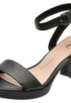 Sandale CLARKS negre, AMBLYBA, din piele naturala imagine