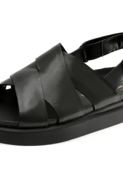 Sandale CLARKS negre, ARISTELLA SUN, din piele naturala imagine