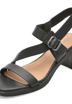 Sandale CLARKS negre, JAYLAN SOL, din piele naturala imagine