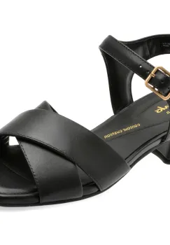 Sandale CLARKS negre, SERINA 35 CROSS, din piele naturala imagine
