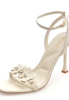 Sandale elegante ALDO albe, DAISYLILY 121, din piele naturala imagine