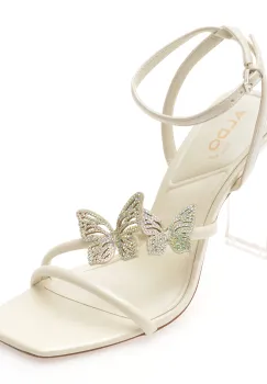 Sandale elegante ALDO albe, LAYLIA 121, din piele ecologica imagine
