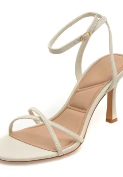 Sandale elegante ALDO albe, MARBELA 121, din piele naturala imagine