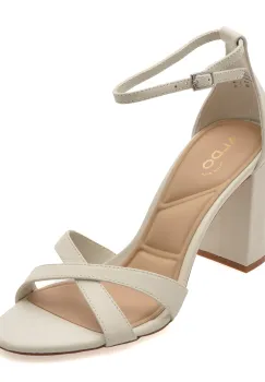 Sandale elegante ALDO albe, MELODIE 121, din piele naturala imagine