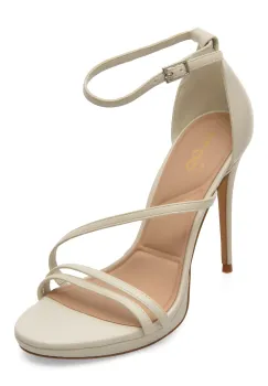 Sandale elegante ALDO albe, ODELLA 121, din piele ecologica imagine