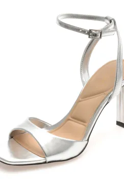 Sandale elegante ALDO argintii, 13741491, din piele ecologica imagine