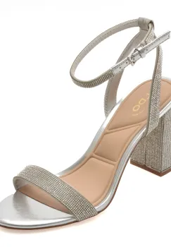 Sandale elegante ALDO argintii, RHIANNON 040, din piele ecologica imagine