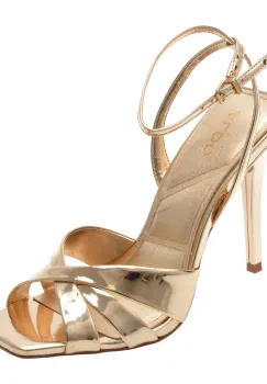 Sandale elegante ALDO aurii, 14213348, din piele ecologica lacuita imagine