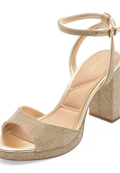 Sandale elegante ALDO aurii, ALLURING 741, din piele ecologica imagine