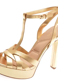 Sandale elegante ALDO aurii, BORNEOLAAN 715, din piele ecologica imagine