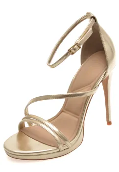 Sandale elegante ALDO aurii, ODELLA 741, din piele ecologica imagine