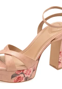 Sandale elegante ALDO bej, ROSINE 287, din material textil imagine