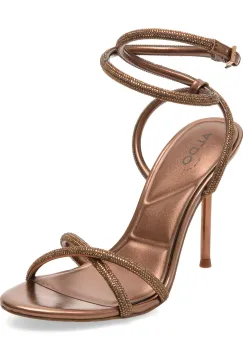 Sandale elegante ALDO bronz, MANAELDEN 222, din piele ecologica imagine