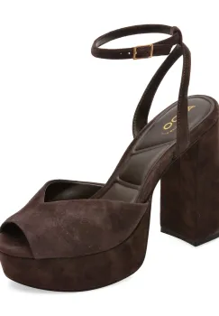 Sandale elegante ALDO maro, MONNAE 201, din piele intoarsa imagine
