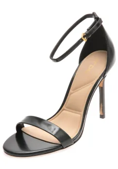 Sandale elegante ALDO negre, JACYNTHE 001, din piele ecologica imagine