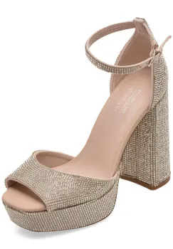 Sandale elegante CALL IT SPRING nude, 14230131, din material textil imagine