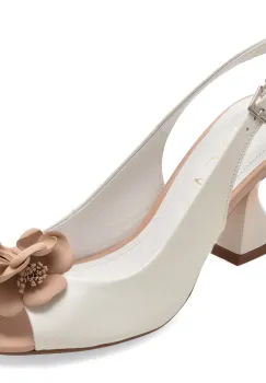 Sandale elegante EPICA albe, 1158841, din piele naturala imagine