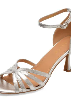 Sandale elegante EPICA argintii, 4H950, din piele naturala imagine