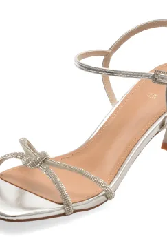 Sandale elegante EPICA argintii, 928, din piele ecologica imagine