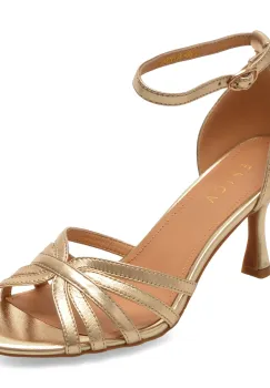 Sandale elegante EPICA aurii, 4H950, din piele naturala imagine