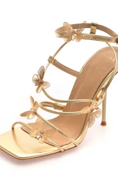 Sandale elegante EPICA aurii, 82964, din piele ecologica imagine